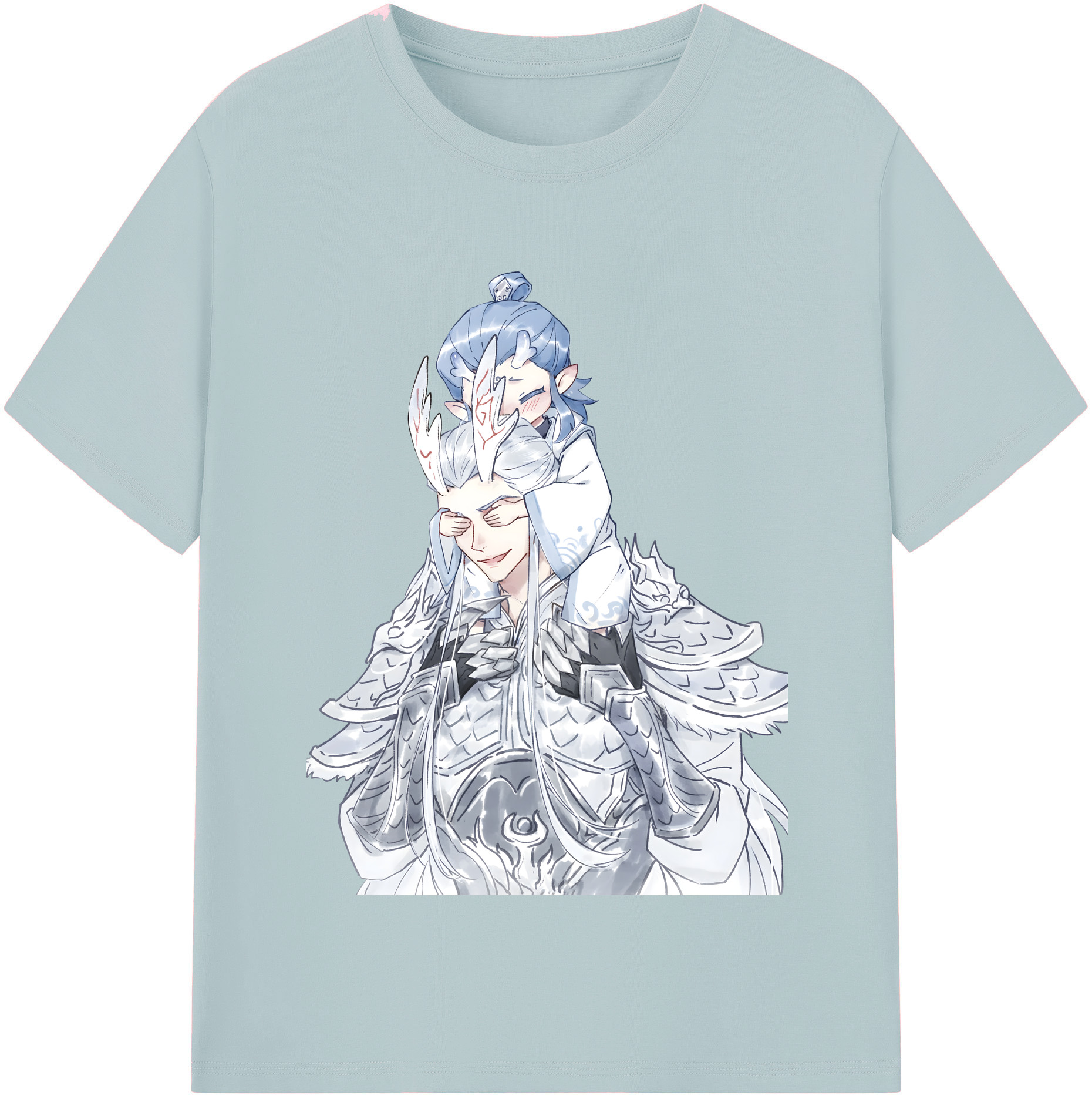 （画像用） Ne Zha 2 ナタ 魔童の大暴れ 綿100％半袖Tシャツ（フロントプリント）